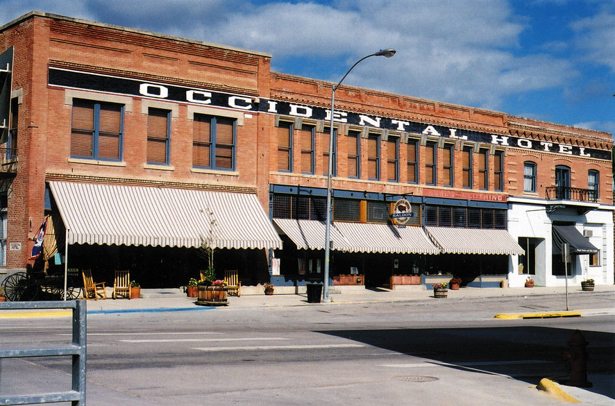 Exterior of Occidental Hotel in Buffalo Wyoming 