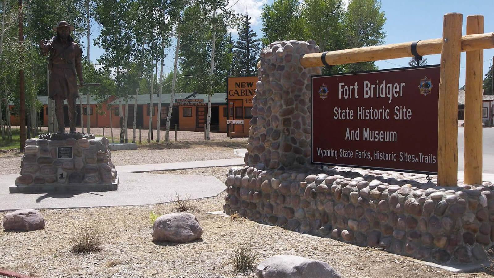 Fort Bridger State Historic Site and Museum sign