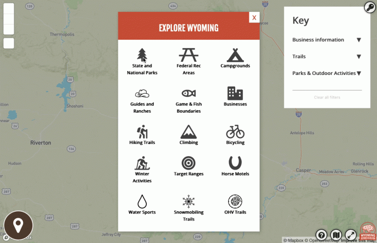 The Wyoming Interactive Map