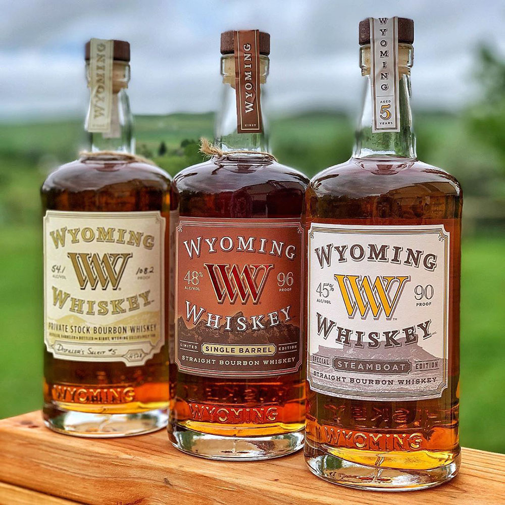 Wyoming Whiskey Bottles