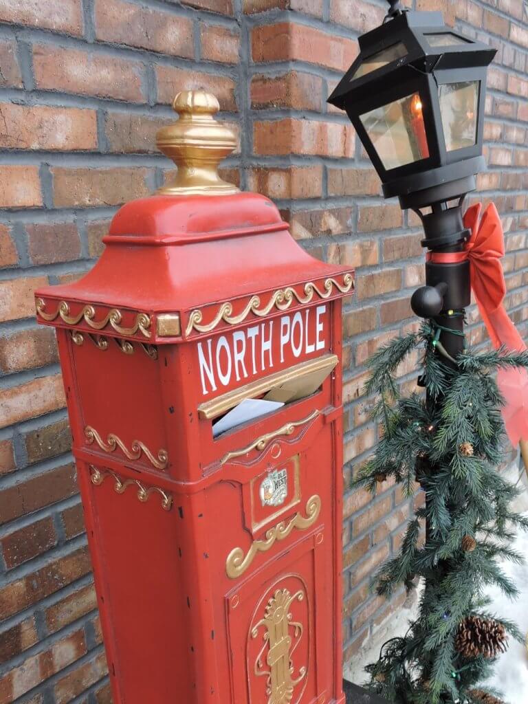 Santa Letter mailbox in downtown Cheyenne, WY during Christmas-time.