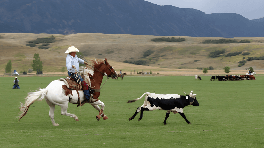 The thrill of cattle roping, one of the exciting things to do in Sheridan, Wyoming.