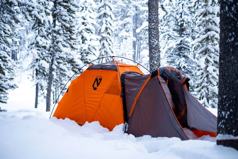 Camping during the winter, if done properly and safely, is a great idea for adventurous winter vacationers.