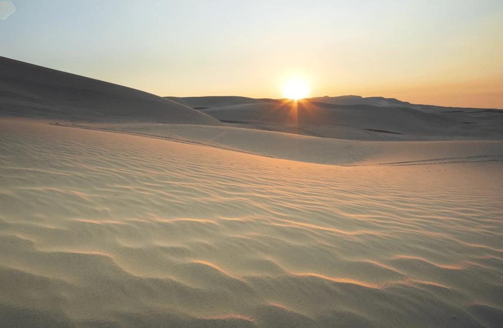 Killpecker dunes, a popular place to sand surf in Wyoming.