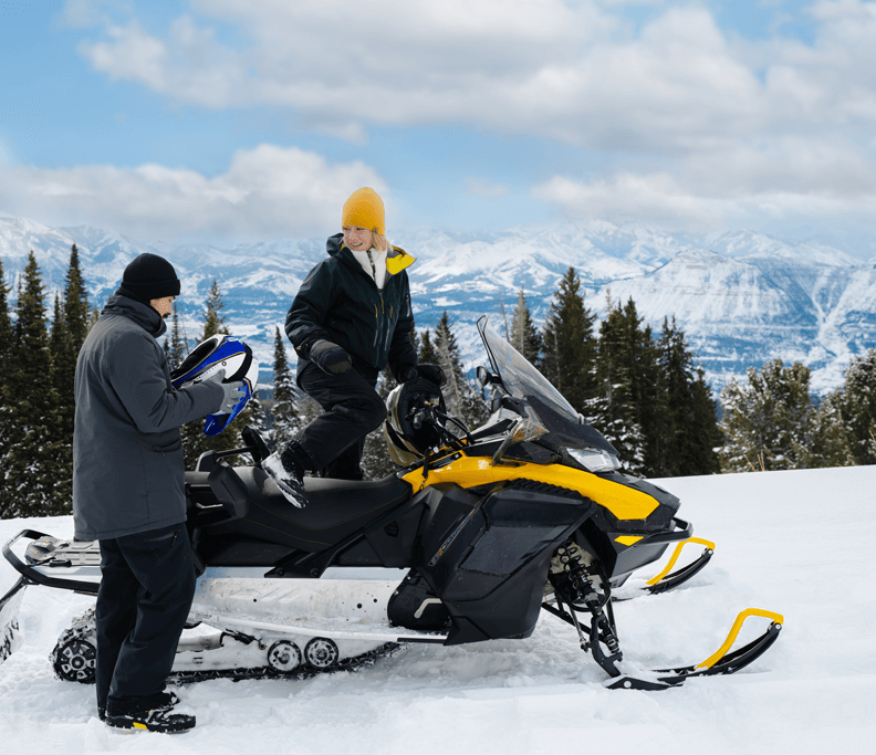 snowmobiling in Wyoming