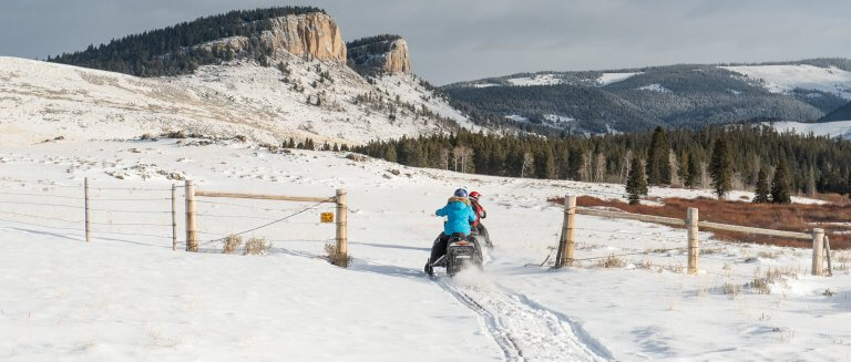 Snowmobiling